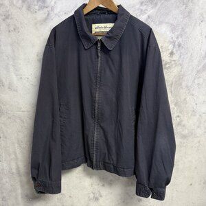 Eddie Bauer Outdoor Outfitters Jacket Mens 2XL Blue Full Zip Collared